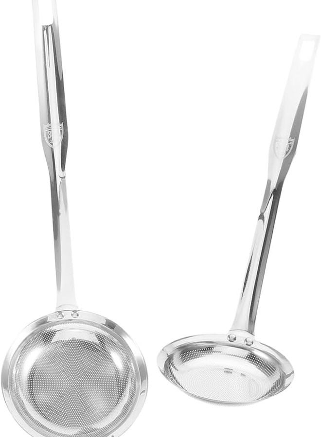 Stainless Steel Colander Strainer Kitchen Utensil For Oil Grease And Soup Filtering - Image 1